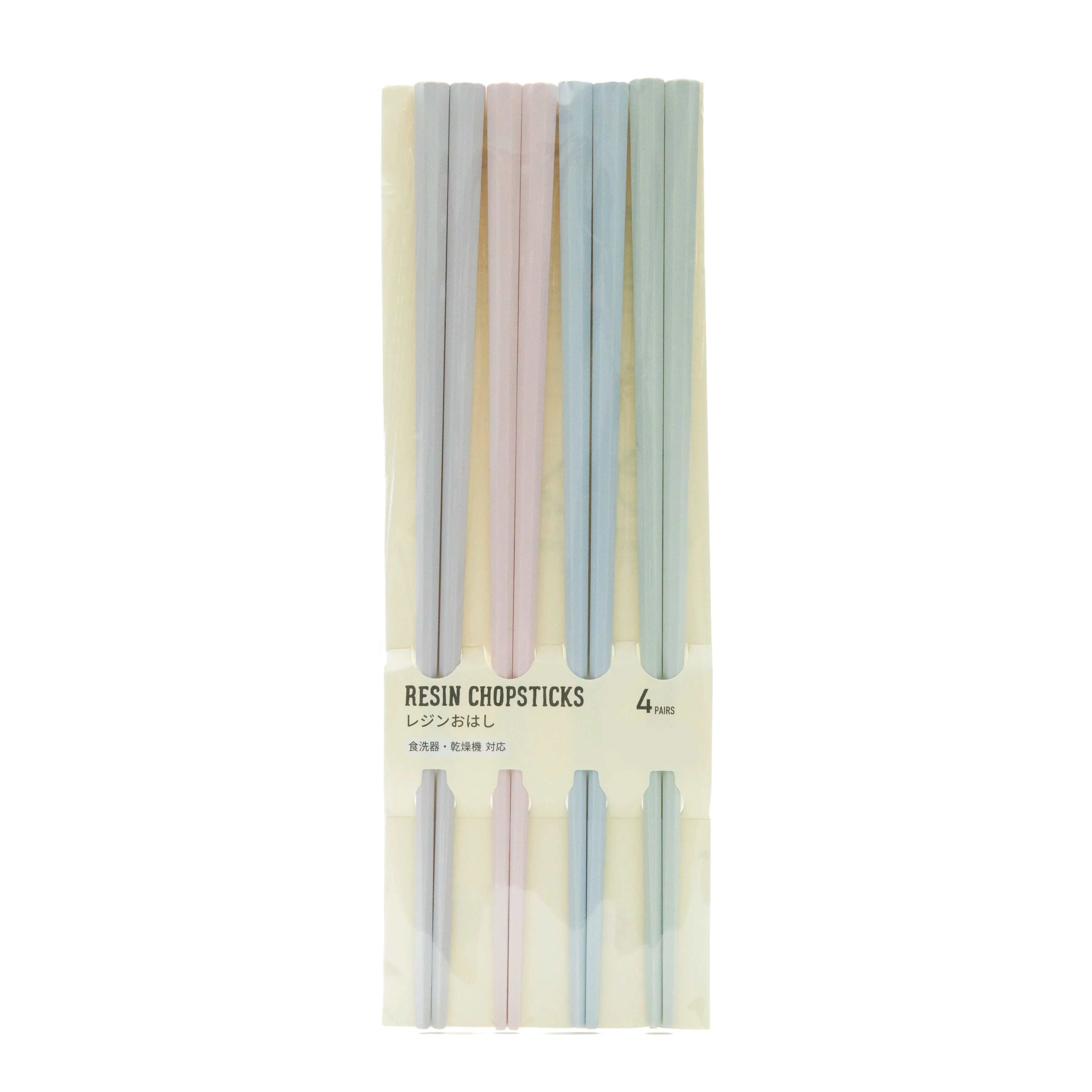 Resin Chopsticks Pastel Colours 4 Pairs