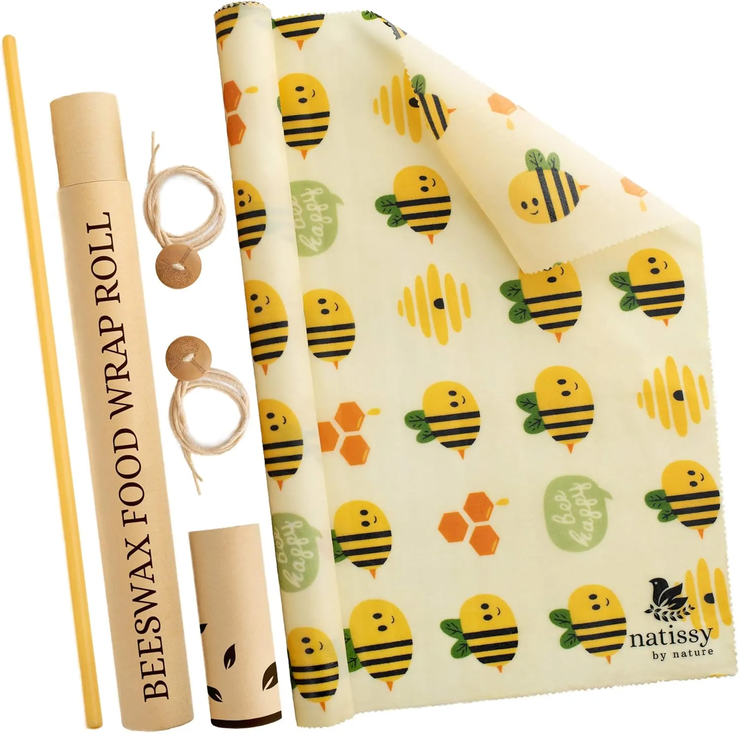 Reusable Beeswax Wraps for Food, Organic Wax Wraps for Food Reusable