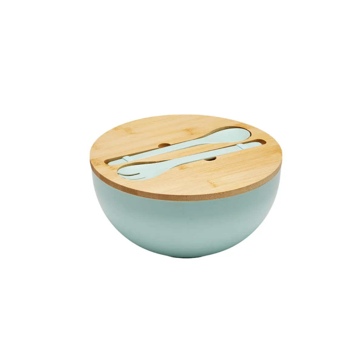 Saltwater RPET Eco-Friendly Salad Bowl Set with Utensils