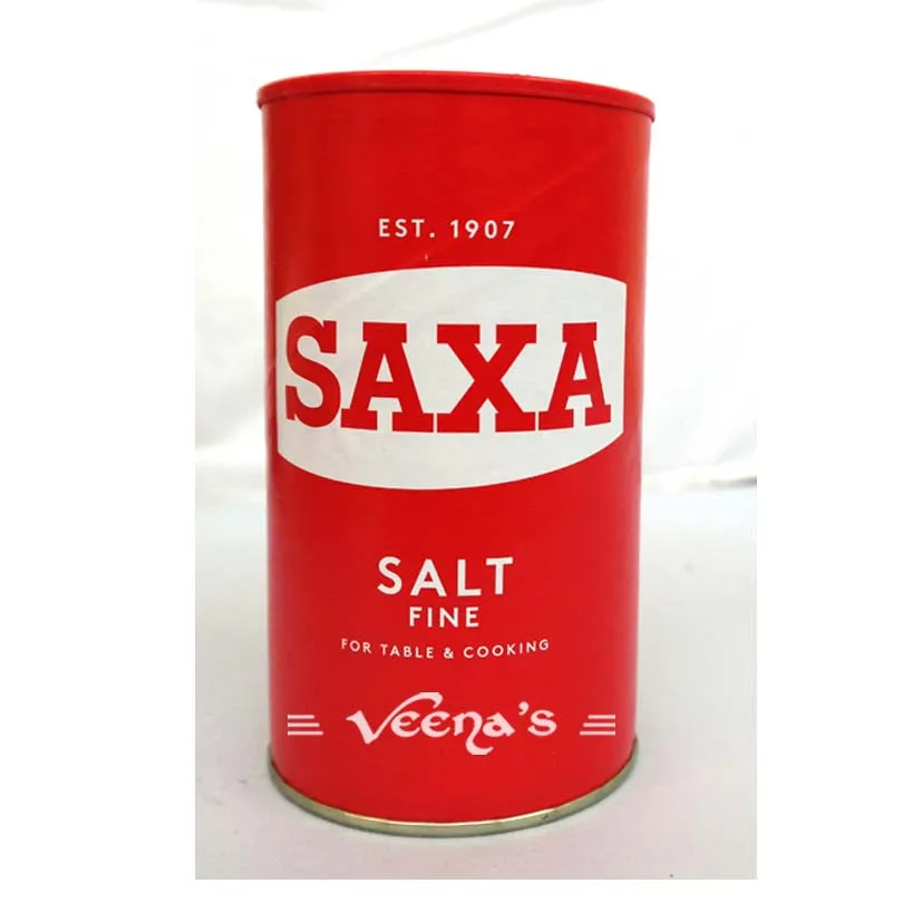 Saxa Table Salt Fine Drum 750G