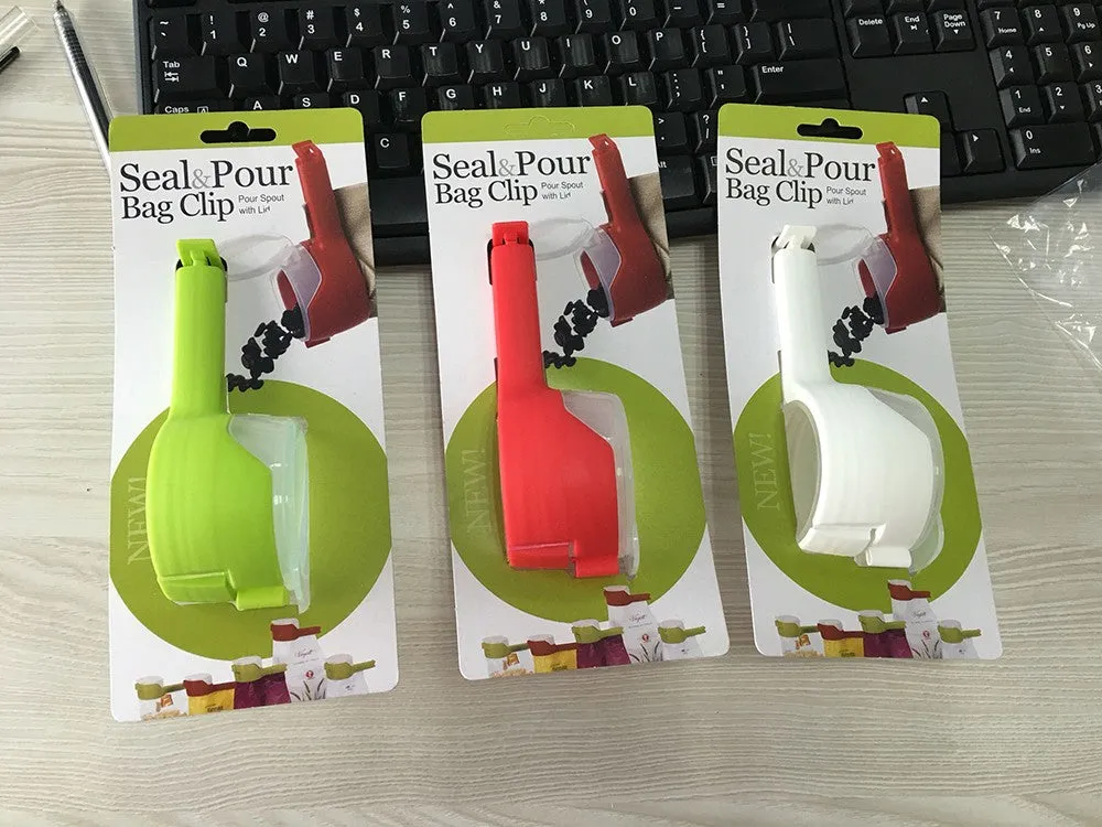 Seal Pour Food Bag Clip