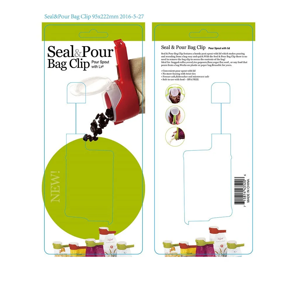 Seal Pour Food Bag Clip