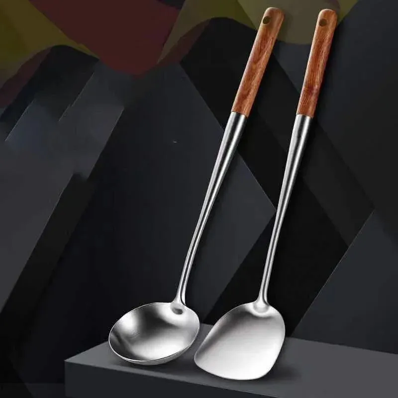 Utensils Lange Steel Cooking Spatulas Equpment Kitchenware