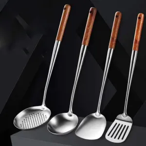 Utensils Lange Steel Cooking Spatulas Equpment Kitchenware