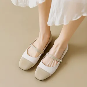 Women Casual Buckle Soft Leather Flats