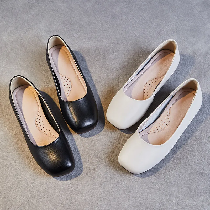 Women Minimalist Casual Soft Leather Flats