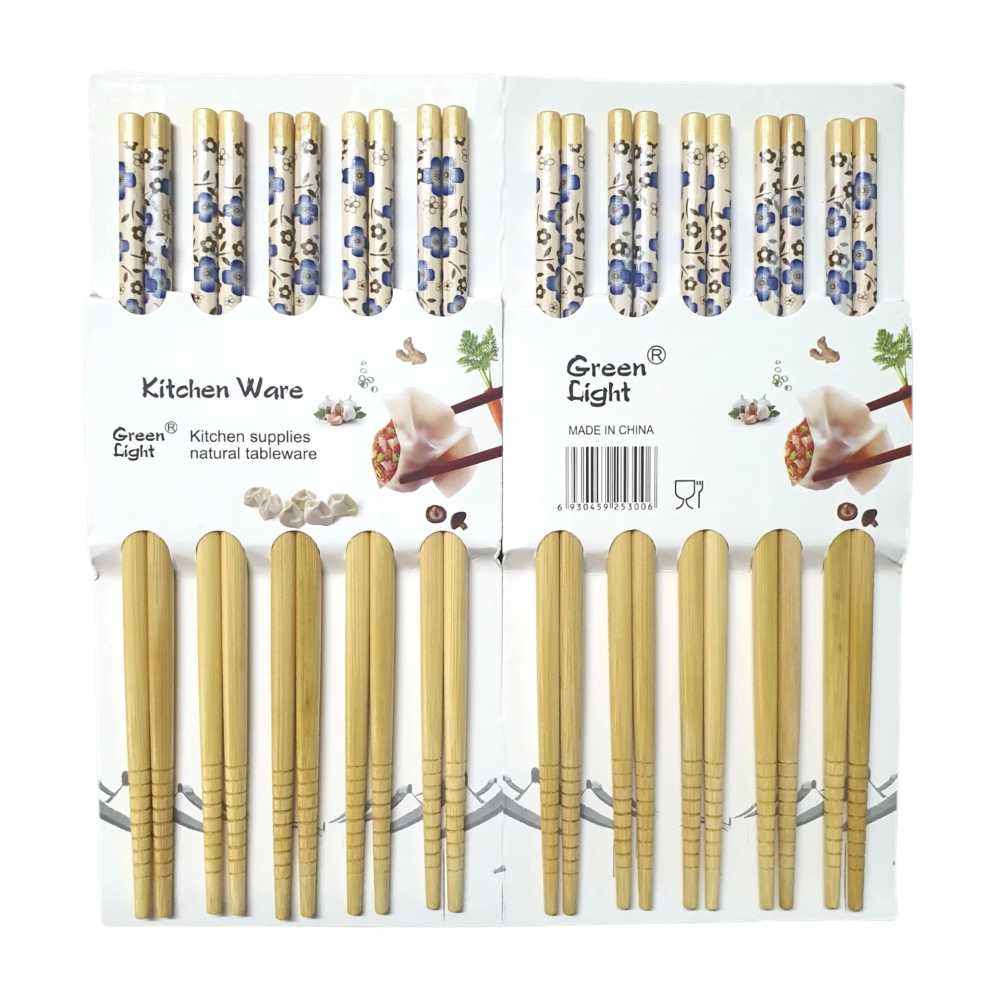 Wooden Bamboo Chopsticks - White