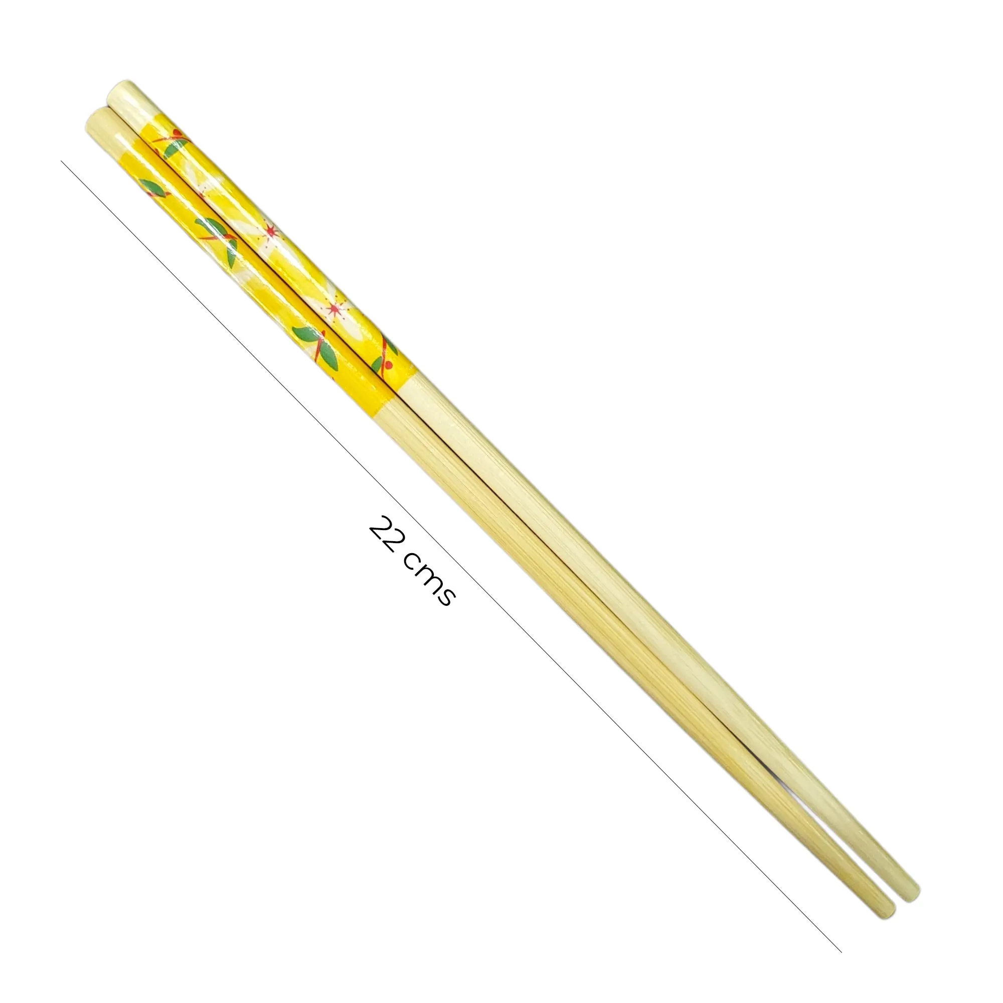 Wooden Bamboo Chopsticks - Yellow