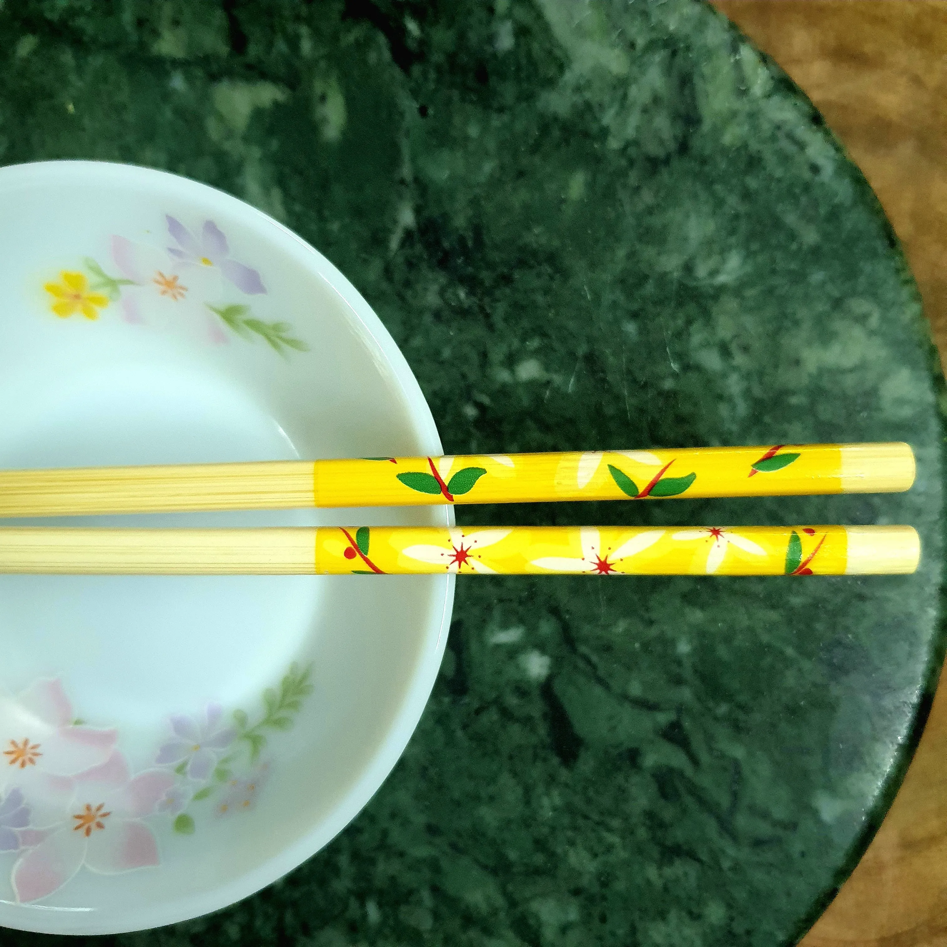 Wooden Bamboo Chopsticks - Yellow