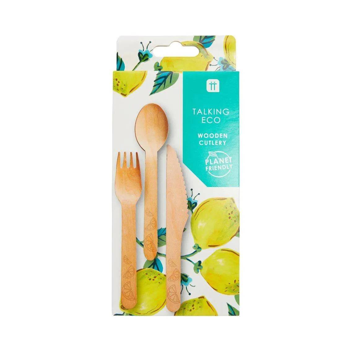 Wooden Cutlery Picnic Set - 6 Sets